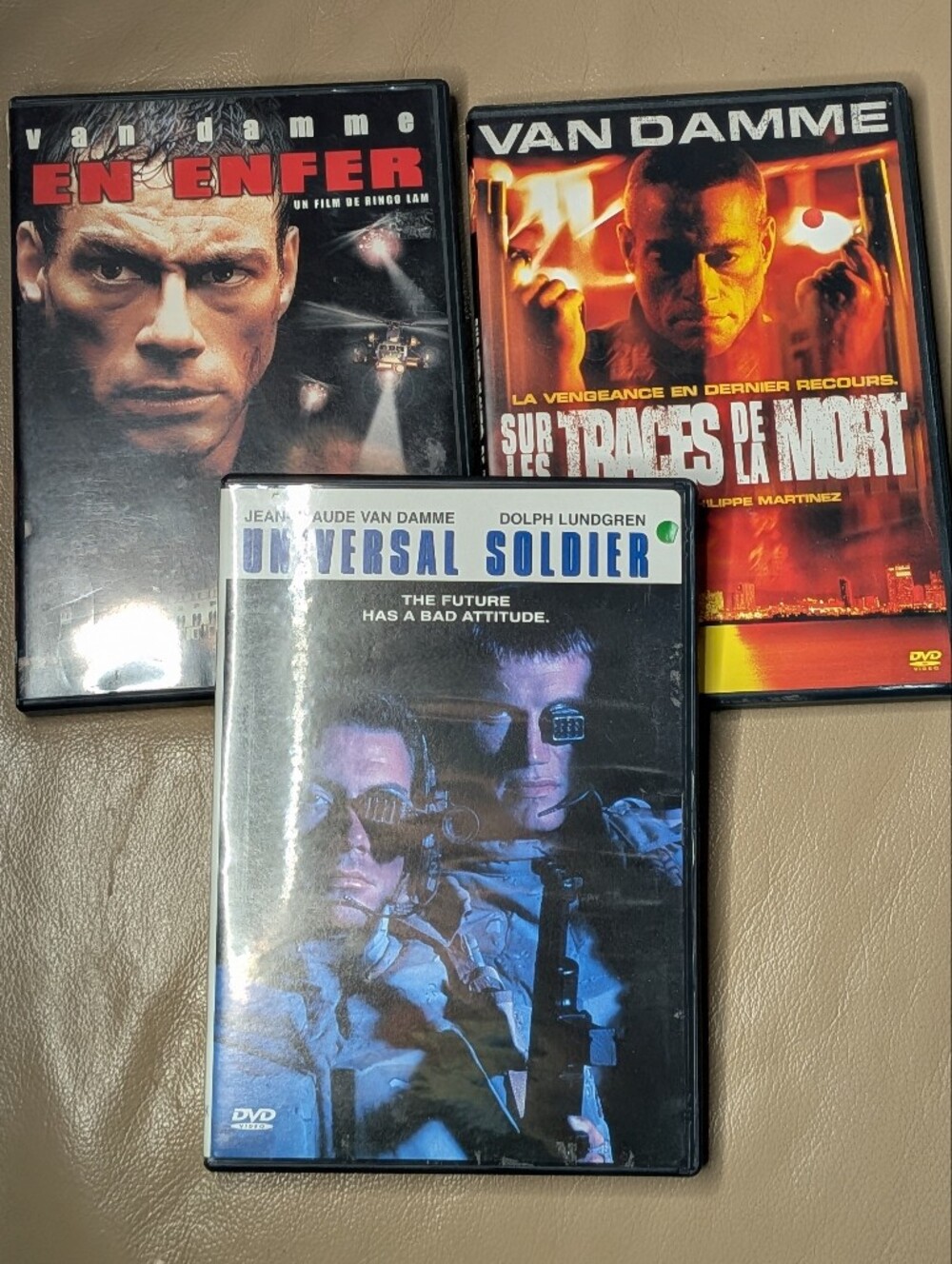 Jean-claude Van Damme DVD Lot - Universal Soldier, In Hell, Wake Of Death